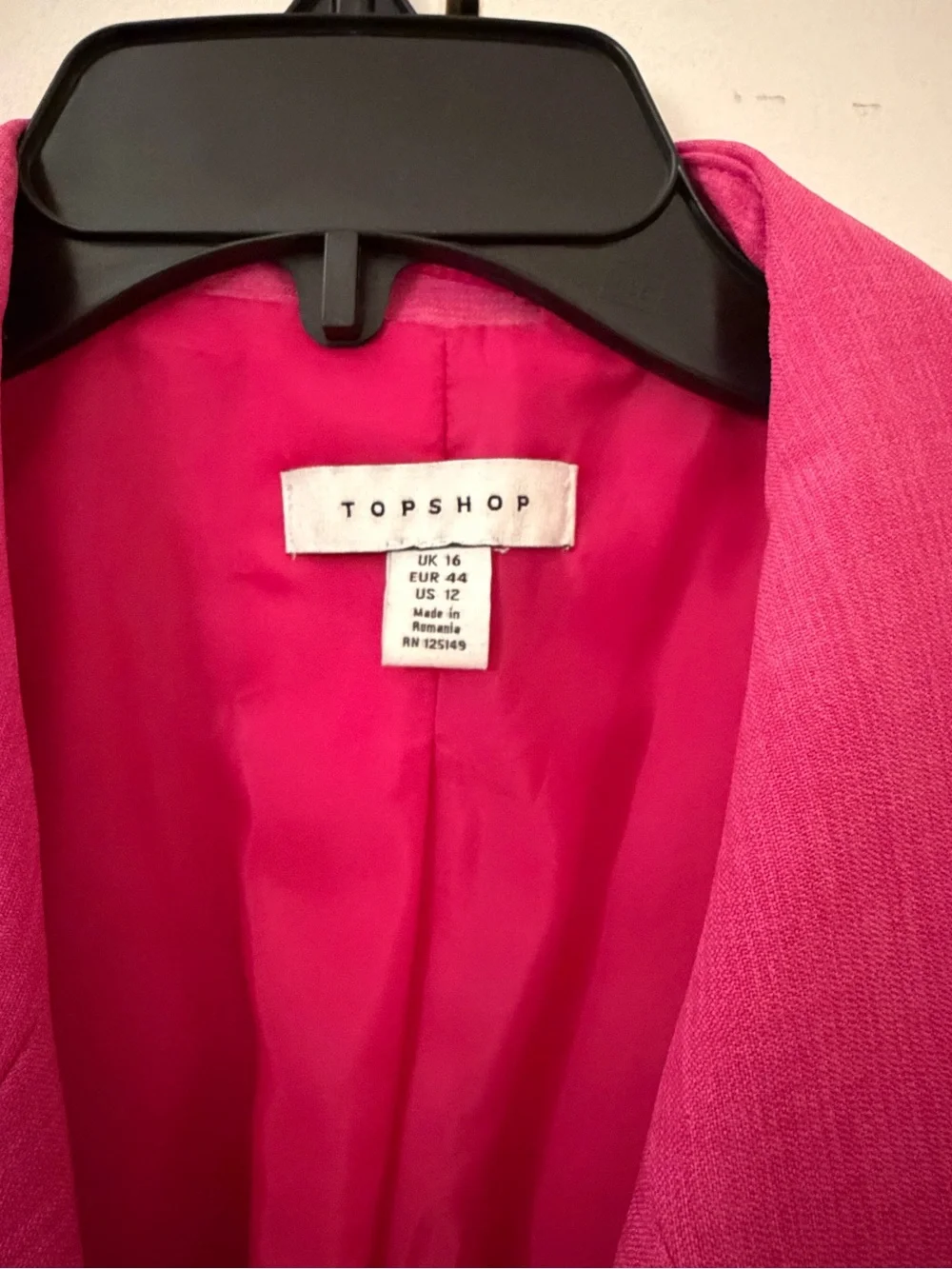 Topshop Pink Double-Breasted Women's Blazer